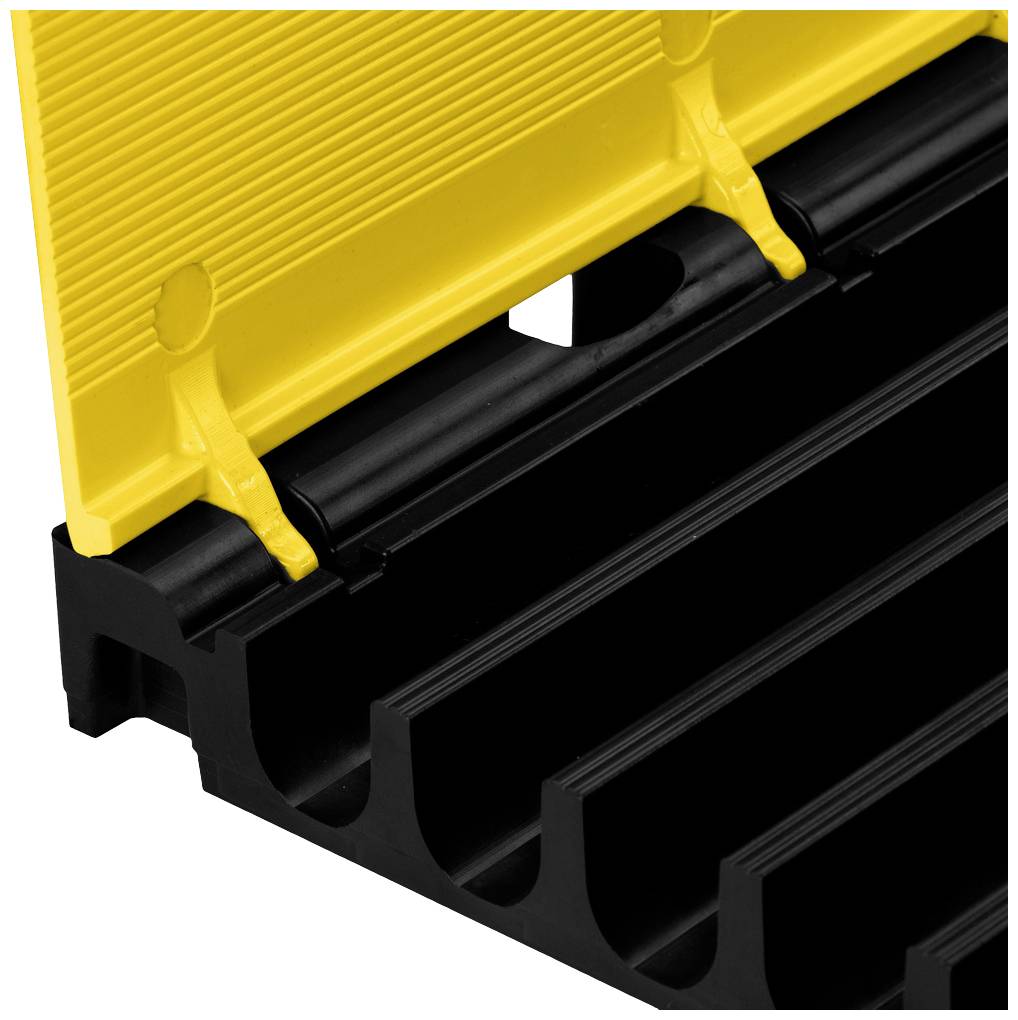 DEFENDER by Adam Hall Kabelbrücke-Mittelteil 869350 Polyurethan Schwarz/Gelb Anzahl Kanäle: 5 475mm Inhalt: 1St.