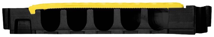 DEFENDER by Adam Hall Kabelbrücke-Mittelteil 869350 Polyurethan Schwarz/Gelb Anzahl Kanäle: 5 475mm Inhalt: 1St.