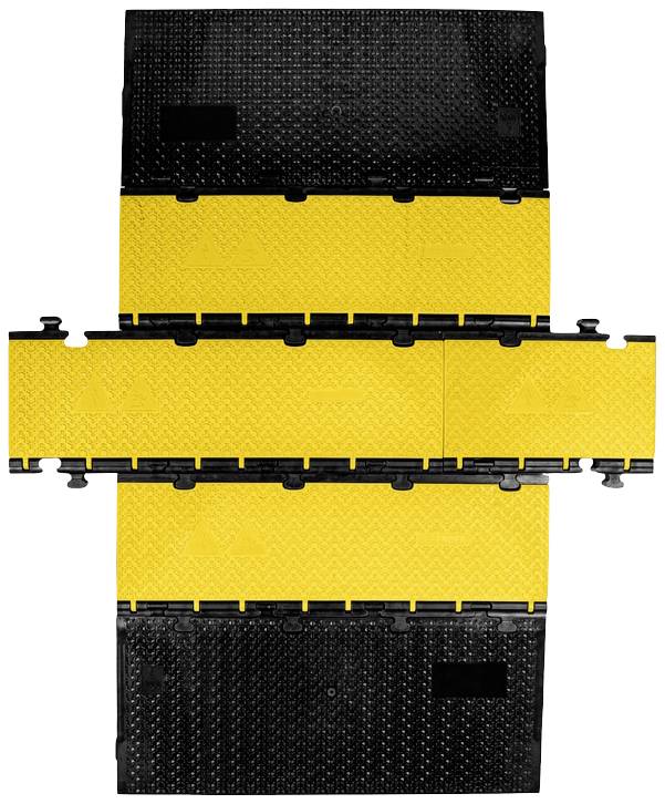 DEFENDER by Adam Hall Kabelbrücke-Mittelteil 869350 Polyurethan Schwarz/Gelb Anzahl Kanäle: 5 475mm Inhalt: 1St.