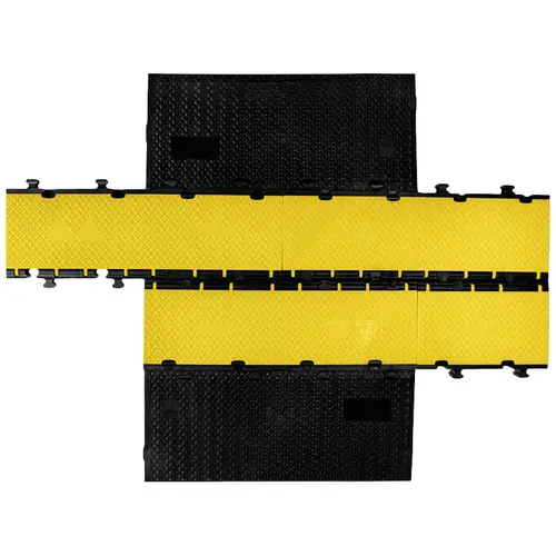 DEFENDER by Adam Hall Kabelbrücke-Mittelteil 869350 Polyurethan Schwarz/Gelb Anzahl Kanäle: 5 475mm Inhalt: 1St. DEFENDER by Adam Hall Kabelbrücke-Mittelteil 869350 Polyurethan Schwarz/Gelb Anzahl Kanäle: 5 475mm Inhalt: 1St.