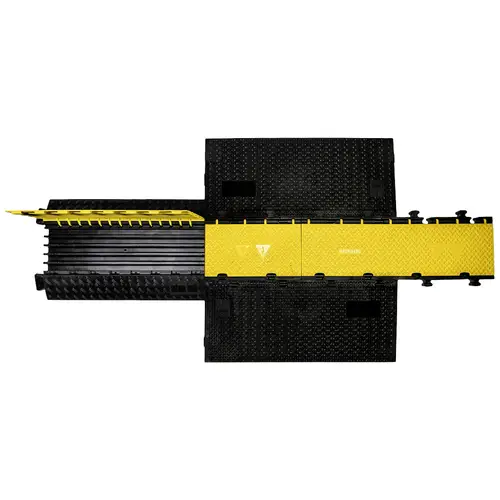 DEFENDER by Adam Hall Kabelbrücke-Mittelteil 869350 Polyurethan Schwarz/Gelb Anzahl Kanäle: 5 475mm Inhalt: 1St. DEFENDER by Adam Hall Kabelbrücke-Mittelteil 869350 Polyurethan Schwarz/Gelb Anzahl Kanäle: 5 475mm Inhalt: 1St.