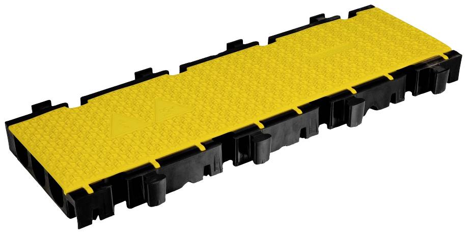 DEFENDER by Adam Hall Kabelbrücke-Mittelteil 869002 Polyurethan Schwarz/Gelb Anzahl Kanäle: 3 1000mm Inhalt: 1St.