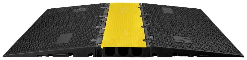 DEFENDER by Adam Hall Kabelbrücke-Mittelteil 869002 Polyurethan Schwarz/Gelb Anzahl Kanäle: 3 1000mm Inhalt: 1St.