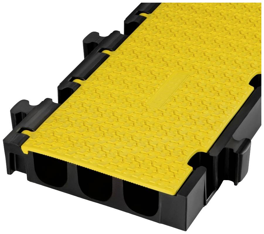 DEFENDER by Adam Hall Kabelbrücke-Mittelteil 869002 Polyurethan Schwarz/Gelb Anzahl Kanäle: 3 1000mm Inhalt: 1St.