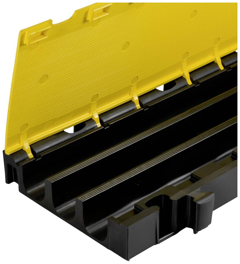 DEFENDER by Adam Hall Kabelbrücke-Mittelteil 869002 Polyurethan Schwarz/Gelb Anzahl Kanäle: 3 1000mm Inhalt: 1St.