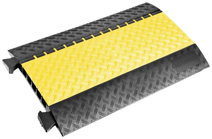 DEFENDER by Adam Hall Kabelbrücke 85300LUX Polyurethan Schwarz/Gelb Anzahl Kanäle: 5 870mm Inhalt: 1St.