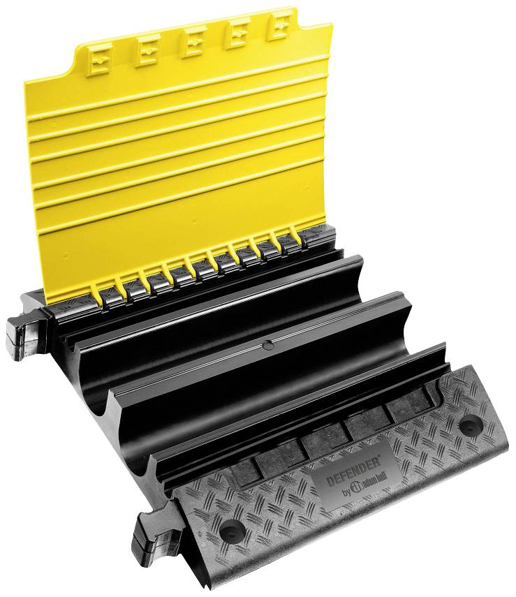 DEFENDER by Adam Hall Kabelbrücke 85601 Polyurethan Schwarz/Gelb Anzahl Kanäle: 6 765mm Inhalt: 1St.