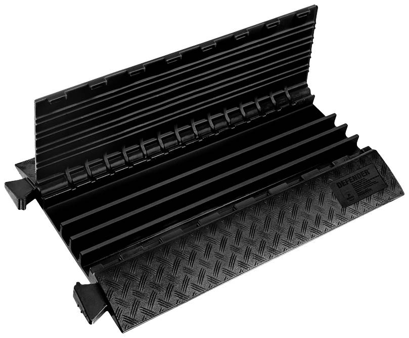 DEFENDER by Adam Hall Kabelbrücke 85301BLK Polyurethan Schwarz Anzahl Kanäle: 4 870mm Inhalt: 1St.