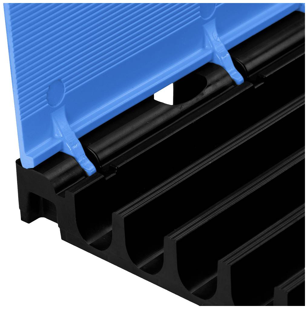 DEFENDER by Adam Hall Kabelbrücke-Mittelteil 869350BLU Polyurethan Schwarz/Blau Anzahl Kanäle: 5 500mm Inhalt: 1St.
