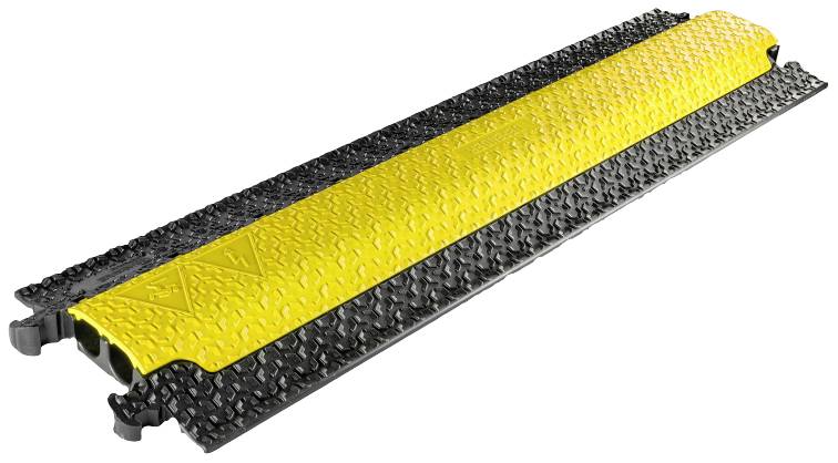 DEFENDER by Adam Hall Kabelbrücke 86100LUX Polyurethan Schwarz/Gelb Anzahl Kanäle: 2 1005mm Inhalt: 1St.