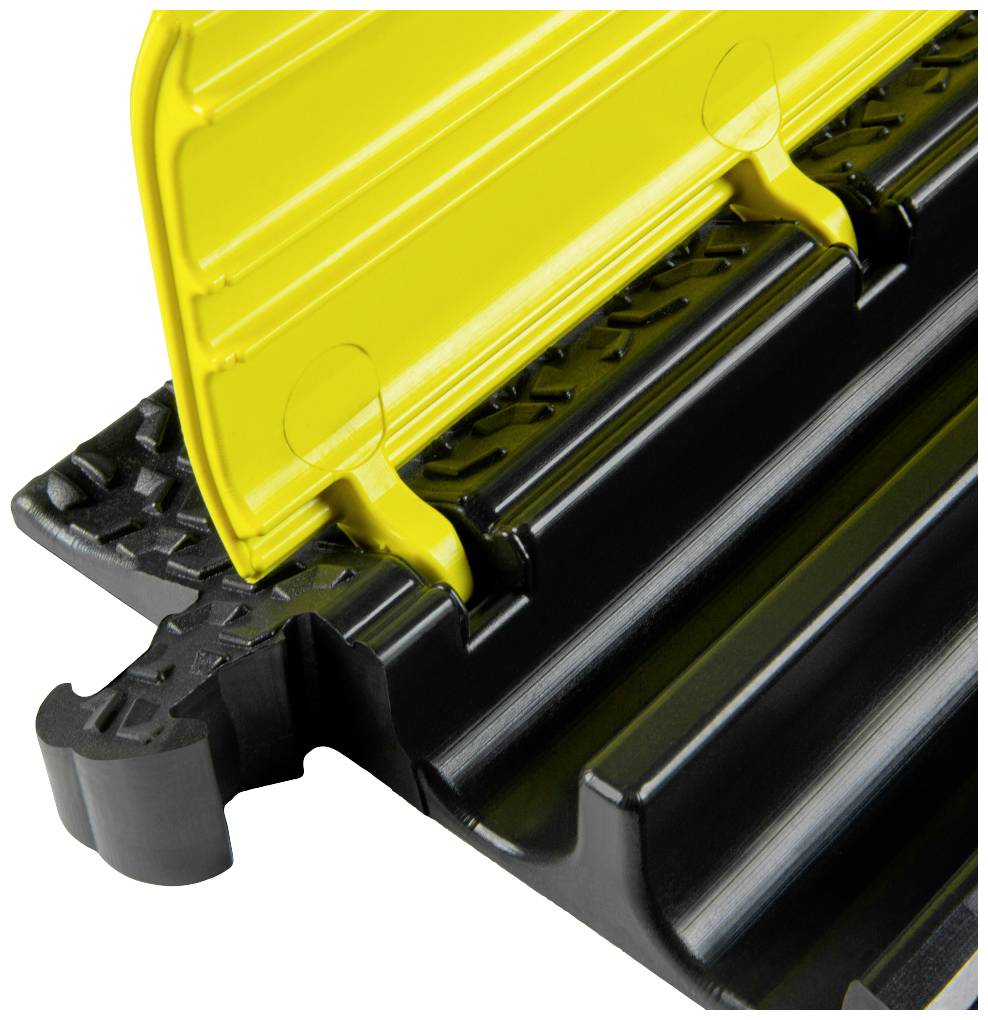 DEFENDER by Adam Hall Kabelbrücke 86100LUX Polyurethan Schwarz/Gelb Anzahl Kanäle: 2 1005mm Inhalt: 1St.