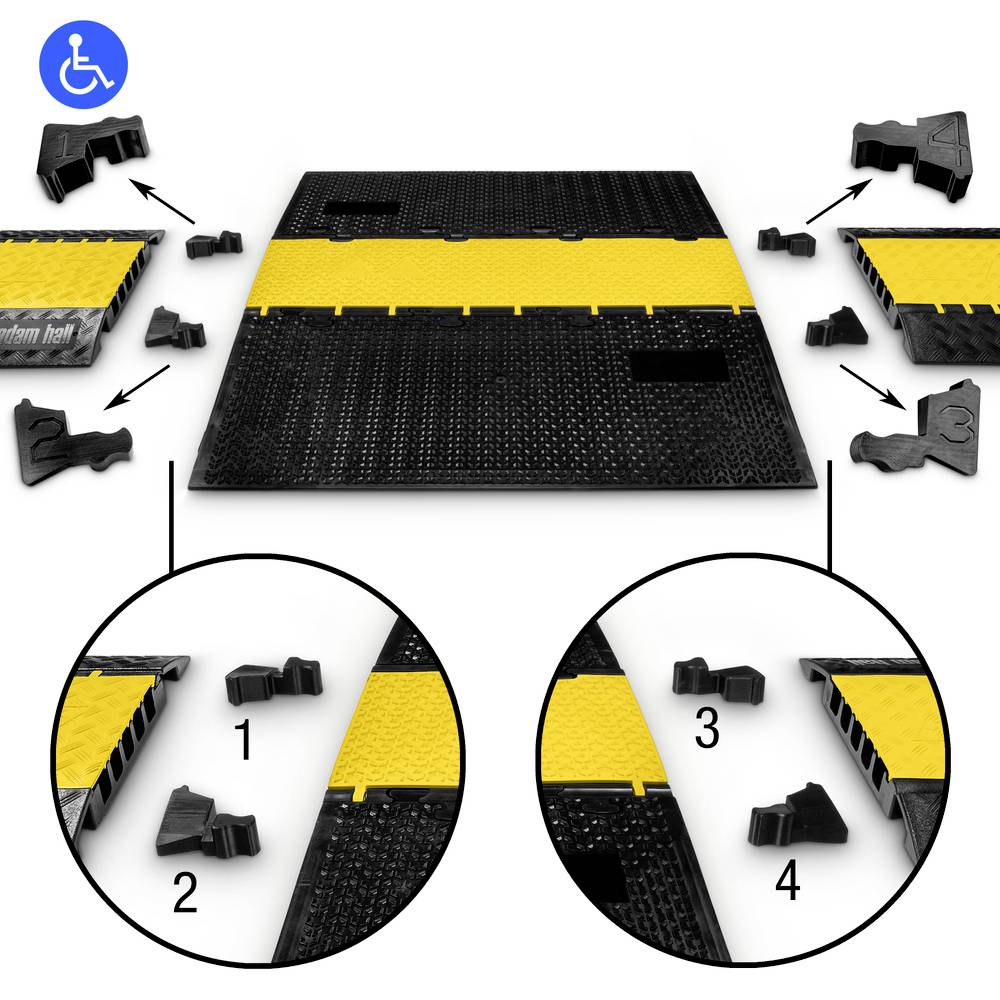 DEFENDER by Adam Hall Verbindungszapfen 8690021ASET Polyurethan Schwarz Inhalt: 1 Set