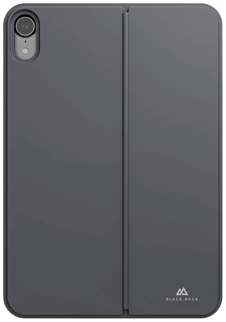 Schwarze Tablet-Hülle mit Kameraausschnitt oben links. Links unten befindet sich ein kleines 'Black Rock'-Logo in Weiß.
