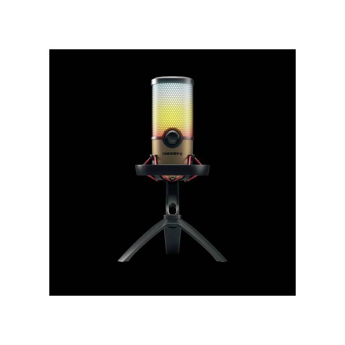 CHERRY UM 9.0 Pro RGB Stand USB-Mikrofon Übertragungsart (Details):USB Standfuß USB-A (USB 2.0), Kopfhörer-Buchse USB