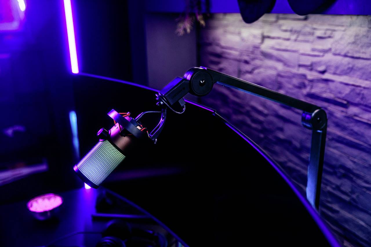 CHERRY UM 9.0 Pro RGB Stand USB-Mikrofon Übertragungsart (Details):USB Standfuß USB 2.0, Kopfhörer-Buchse USB