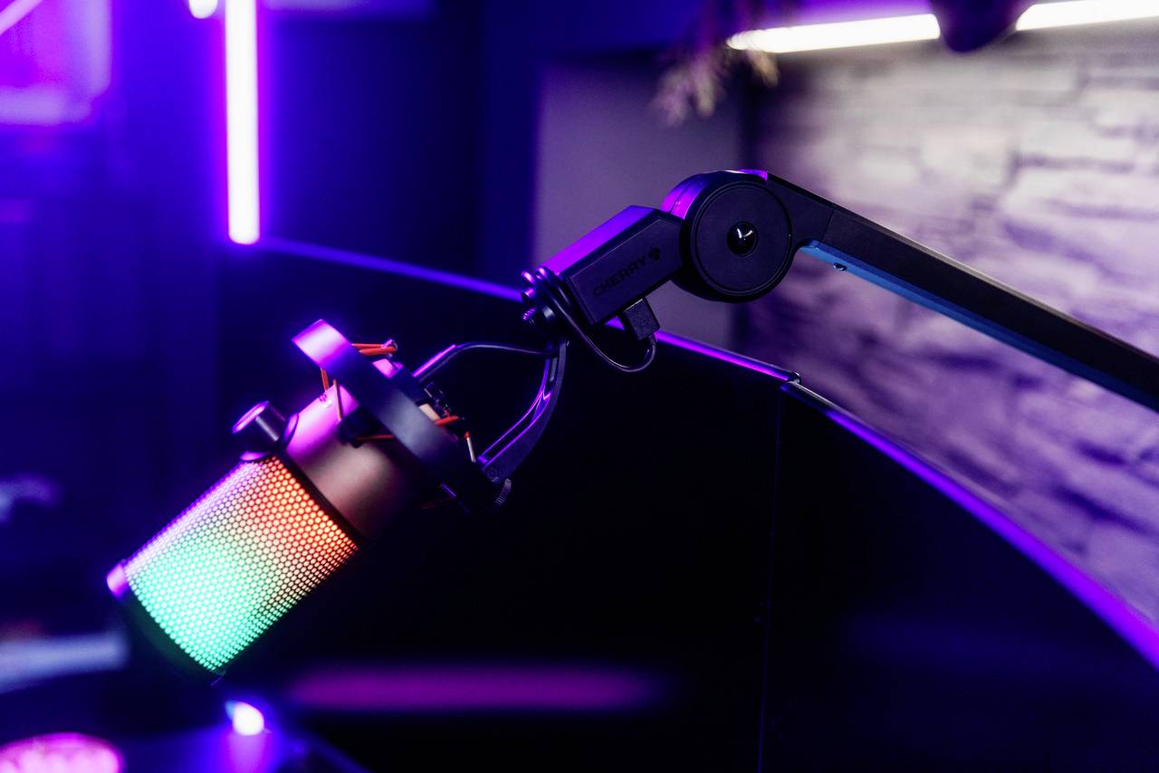 Stand USB-Mikrofon CHERRY UM 9.0 Pro RGB Übertragungsart (Details):USB Standfuß