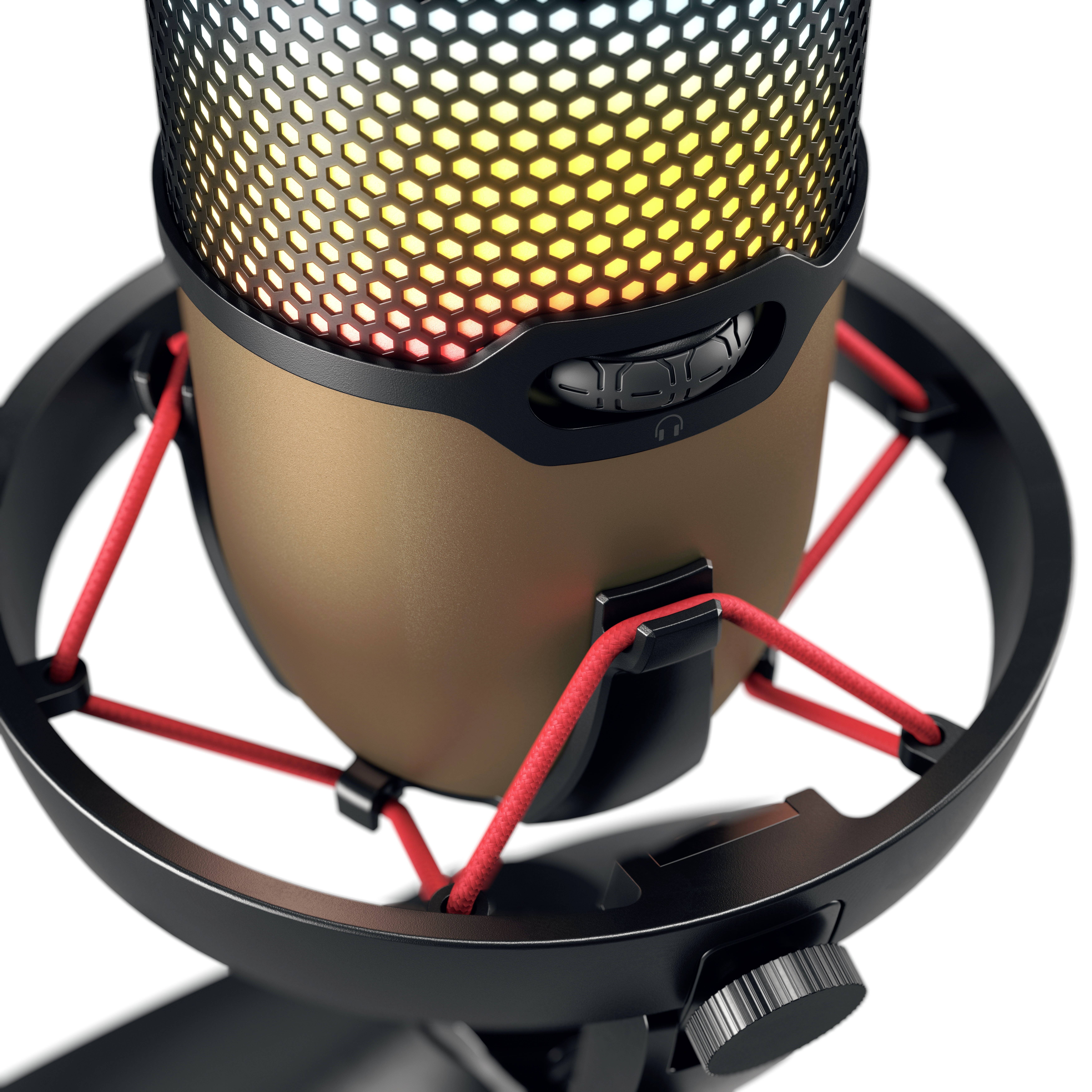 CHERRY UM 9.0 Pro RGB Stand USB-Mikrofon Übertragungsart (Details):USB Standfuß USB 2.0, Kopfhörer-Buchse USB