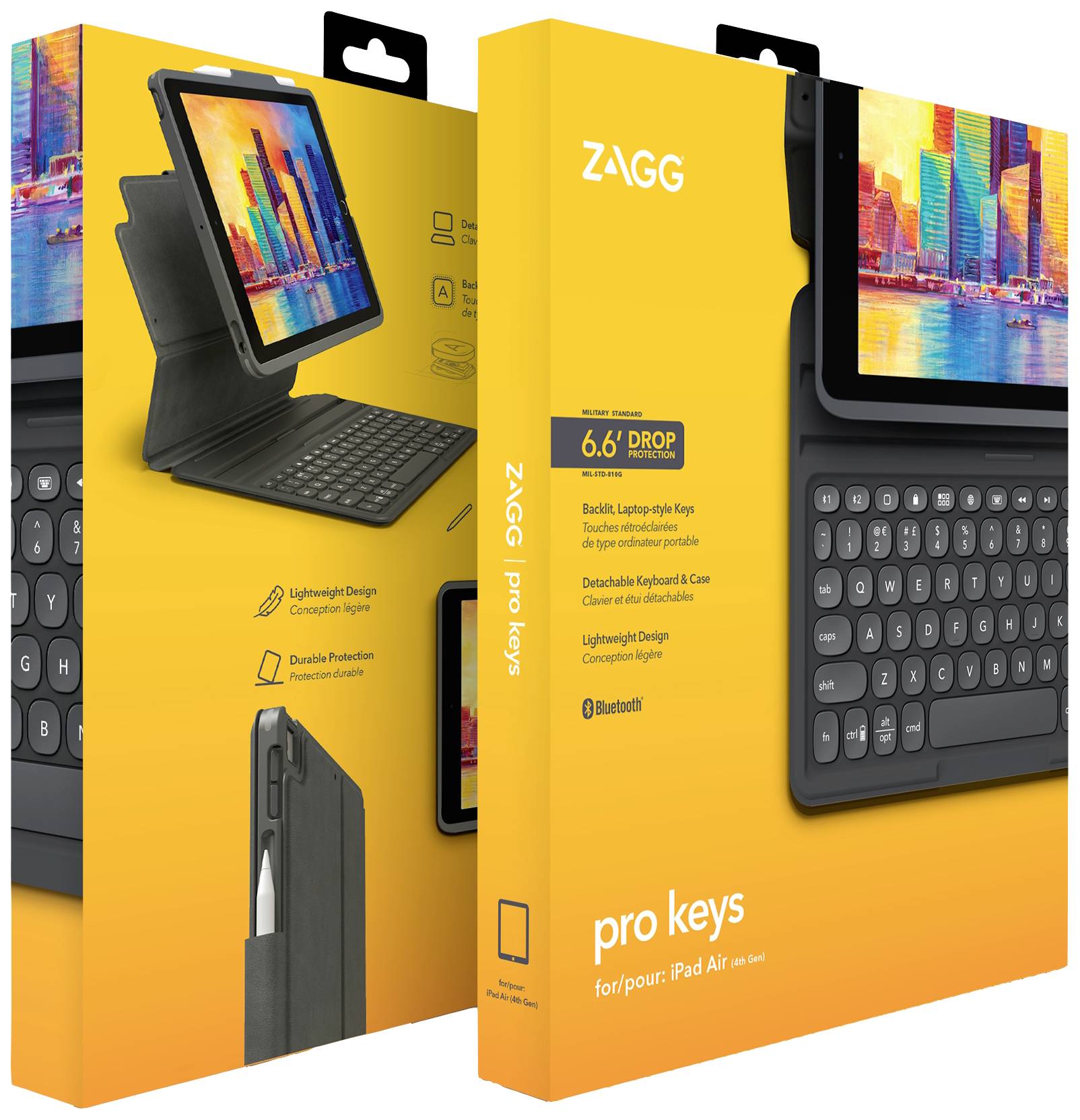 ZAGG ProKeys Tablet-Tastatur mit Hülle Passend für Marke (Tablet): Apple iPad Air 10.9 (4. Generation)