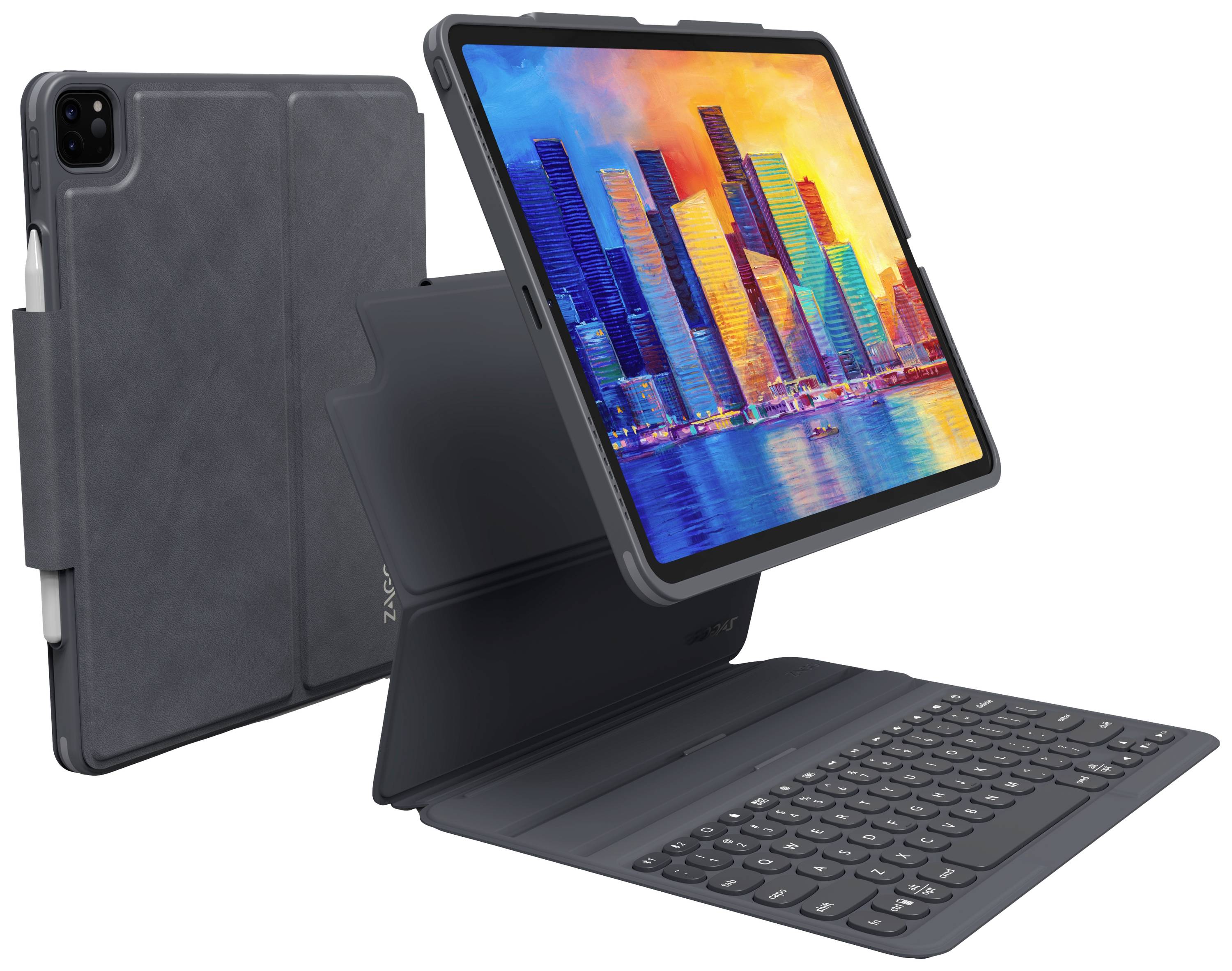 ZAGG ProKeys Tablet-Tastatur mit Hülle Passend für Marke (Tablet): Apple iPad Pro 12.9 (3.Generation), iPad Pro 12.9 (4. Generation), iPad Pro 12.9