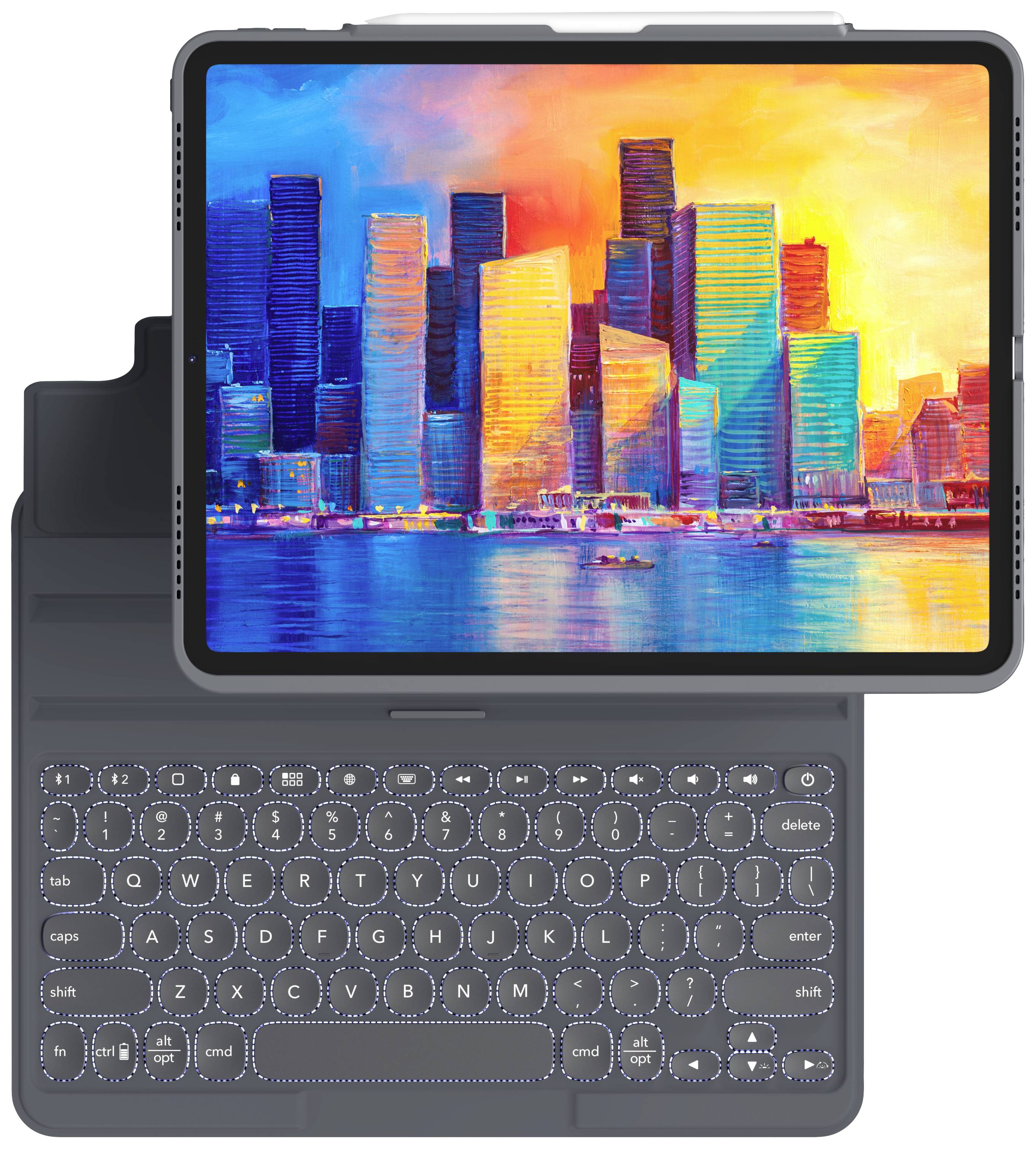 ZAGG ProKeys Tablet-Tastatur mit Hülle Passend für Marke (Tablet): Apple iPad Pro 12.9 (3.Generation), iPad Pro 12.9 (4. Generation), iPad Pro 12.9