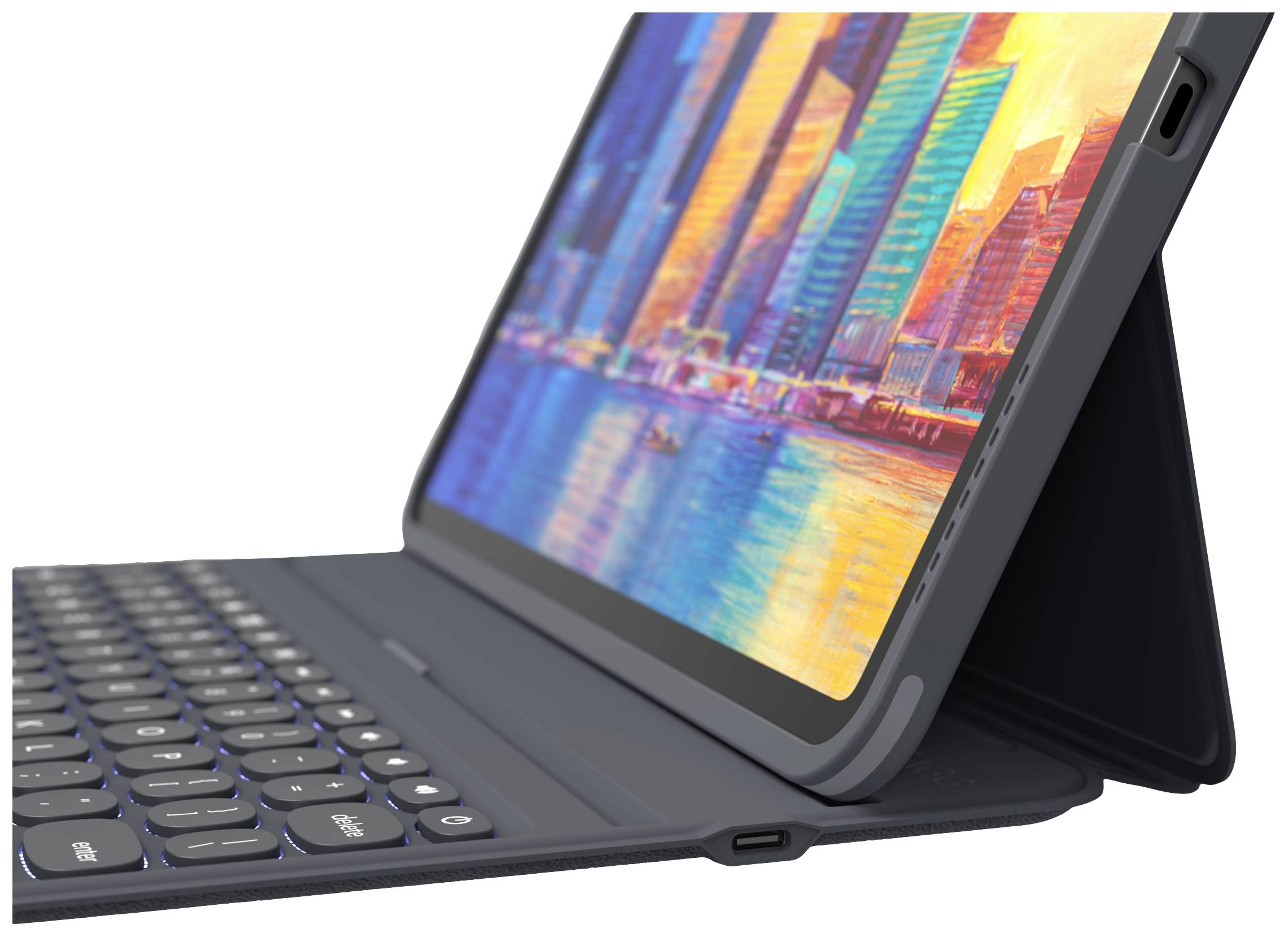 ZAGG ProKeys Tablet-Tastatur mit Hülle Passend für Marke (Tablet): Apple iPad Pro 12.9 (3.Generation), iPad Pro 12.9 (4. Generation), iPad Pro 12.9