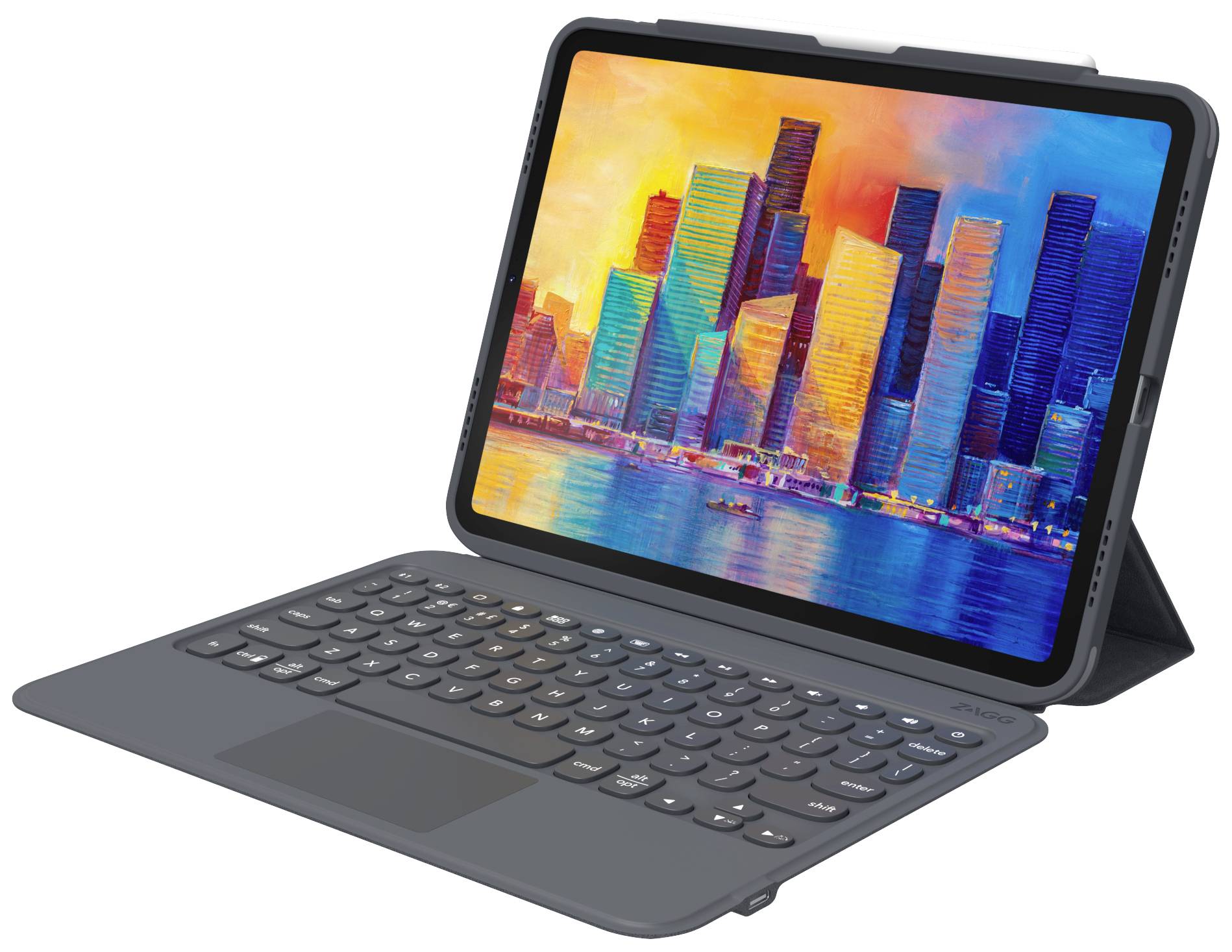 ZAGG ProKeys with Trackpad Tablet-Tastatur mit Hülle Passend für Marke (Tablet): Apple iPad Air 10.9 (4. Generation), iPad Pro 11 (1. Generation),