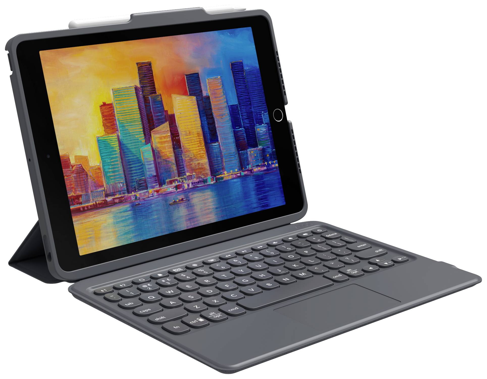 ZAGG ProKeys with Trackpad Tablet-Tastatur mit Hülle Passend für Marke (Tablet): Apple iPad 10.2