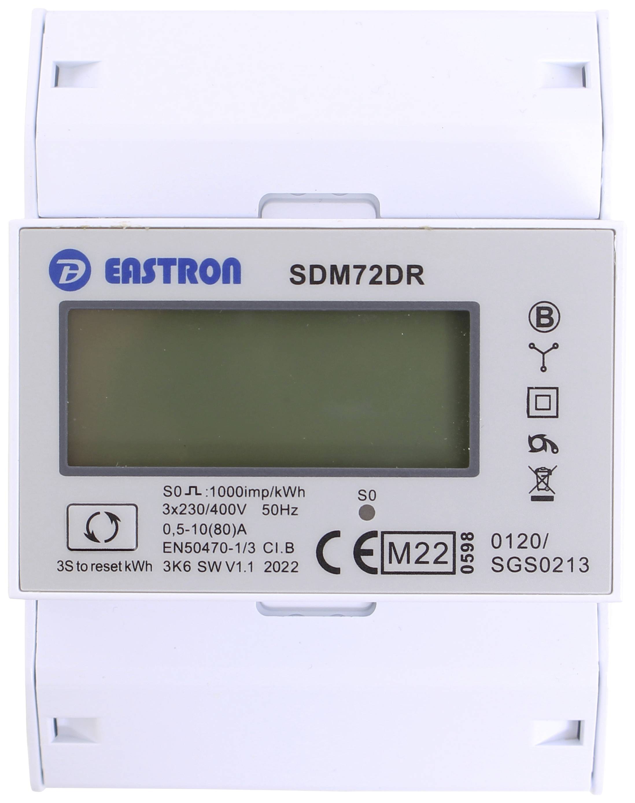 Counttec SDM72DR SDM72DR Drehstromzähler digital 80 A MID-konform: Ja 1 St.