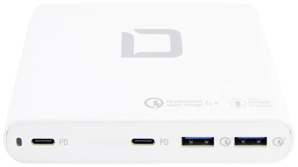 Dicota Laptop Charger Universal PRO Notebook-Netzteil 120 W 20 V 5 A mit UK-Adapter, USB Power Delivery (USB-PD)