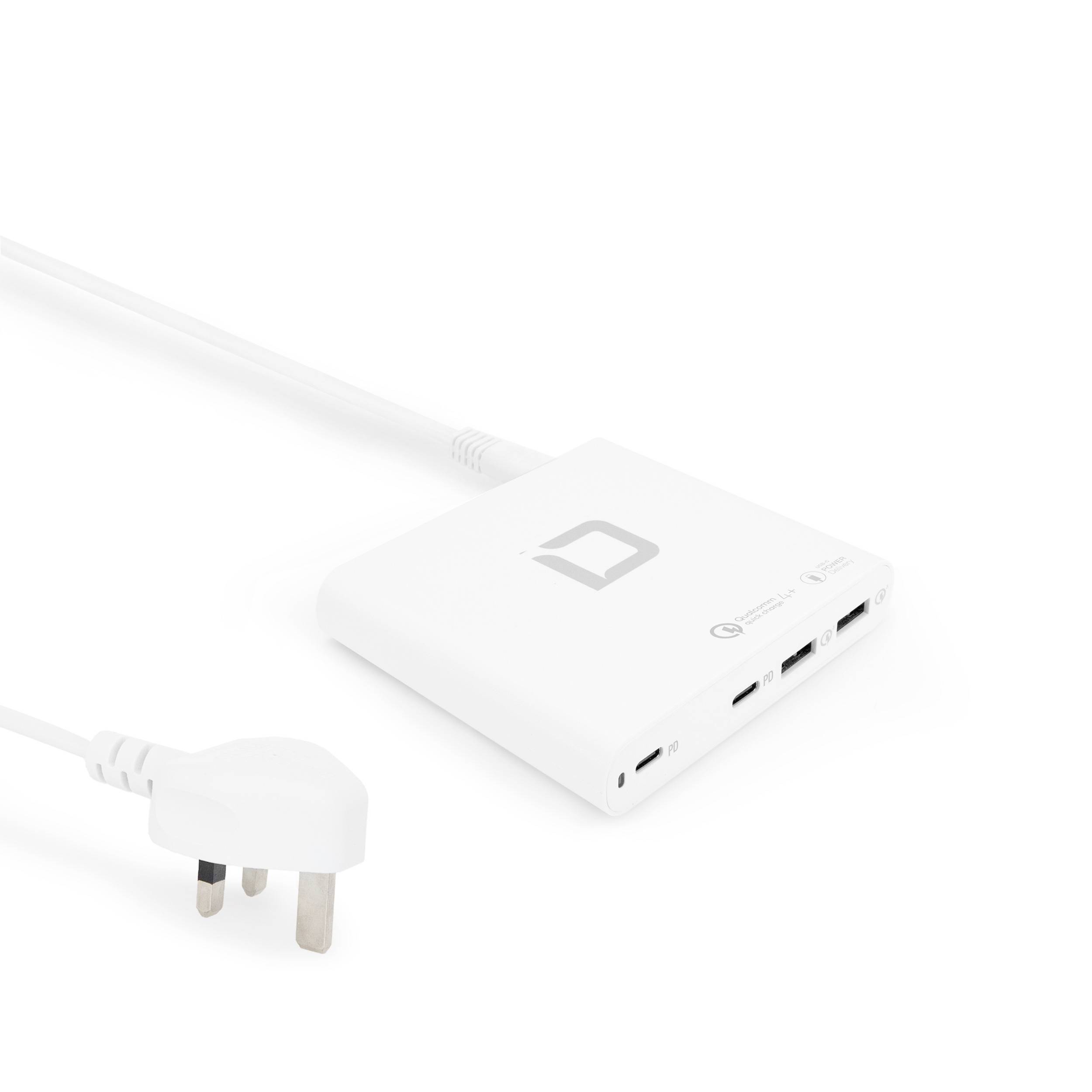 Dicota Laptop Charger Universal PRO Notebook-Netzteil 120 W 20 V 5 A mit UK-Adapter, USB Power Delivery (USB-PD)