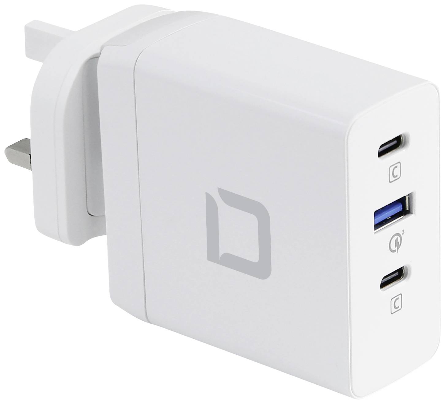 Dicota Travel Laptop GaN Charger Universal PRO Notebook-Netzteil 100 W 5 V, 9 V, 12 V, 15 V, 20 V 5 A mit UK-Adapter, USB Power Delivery (USB-PD)