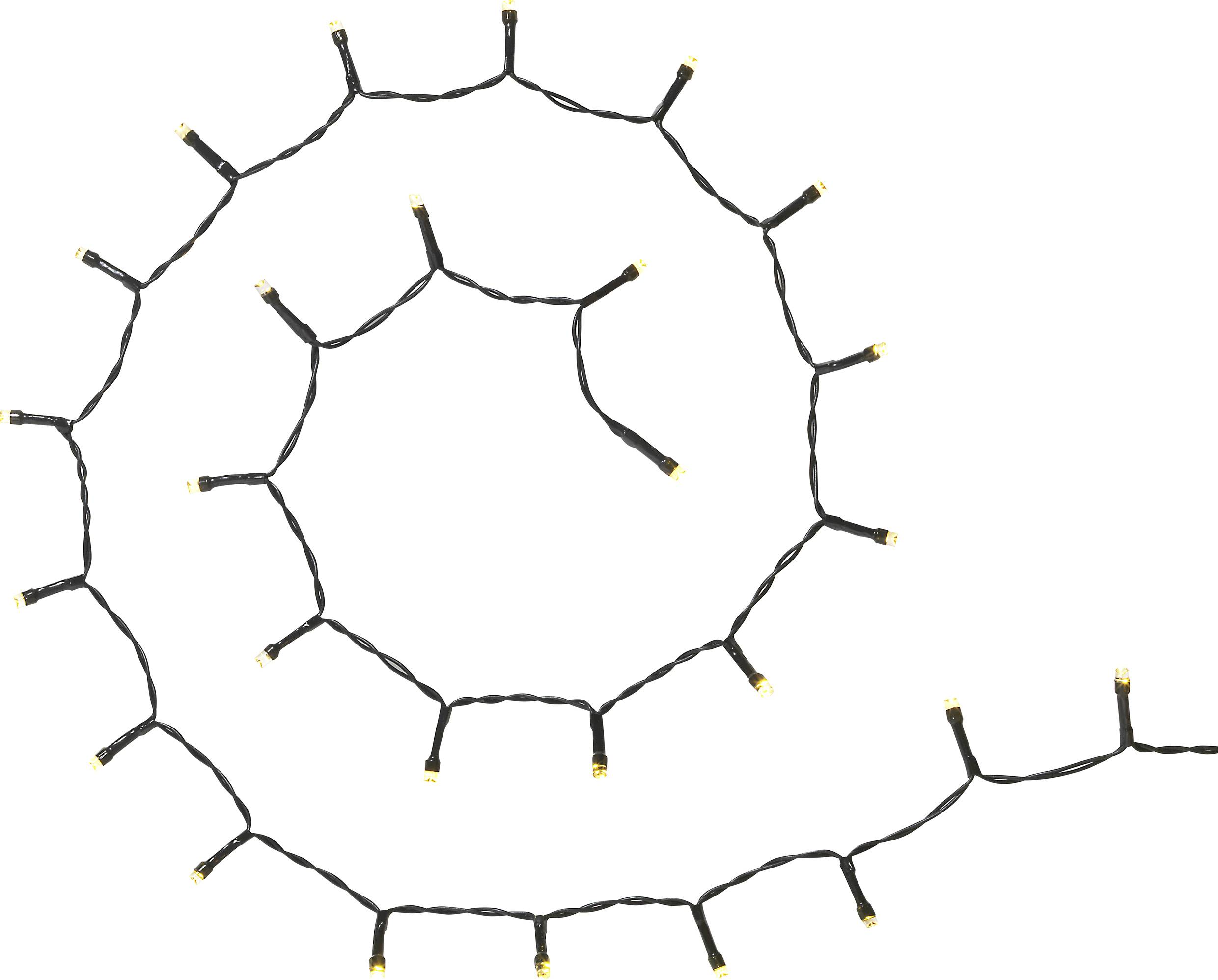 Sygonix SY-5596928 Solar-Lichterkette LED Schwarz, Standard-Grün (seidenmatt)