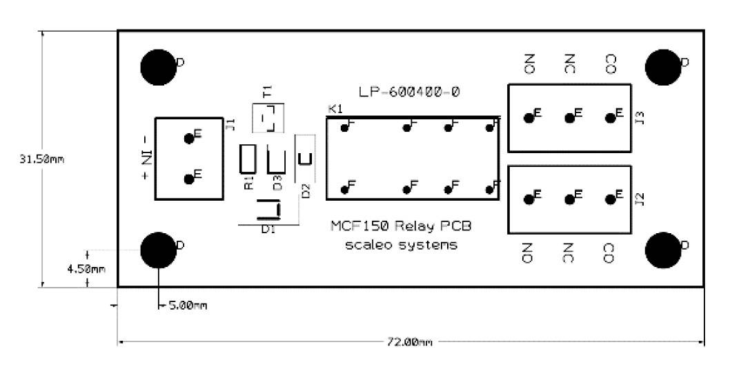 Scaleo systems Relaisplatine 1 St. VV-600401-0-C 2 Wechsler 12 V/DC