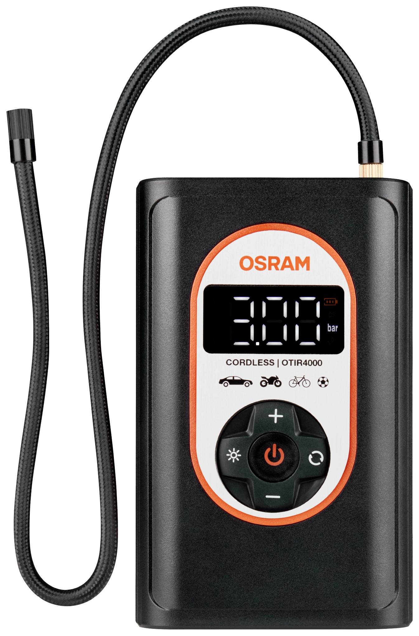 Osram Automotive OTIR4000 Kompressor TYREinflate 4000 8.3 bar Aufbewahrungs-Box/-Tasche, Automatische Abschaltung, mit