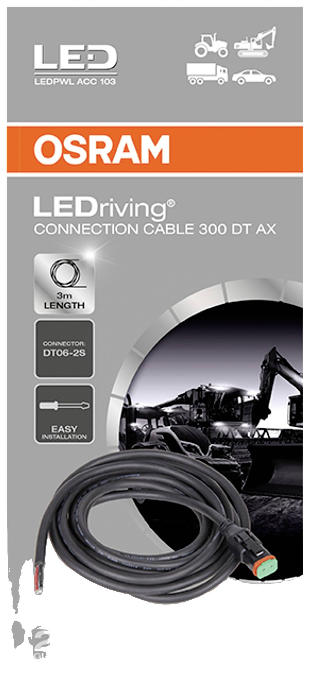 Osram Automotive Kabel LEDriving® Connection Cable 300 DT AX LEDPWL ACC 103 (B x H x T) 30 x 0.5 x
