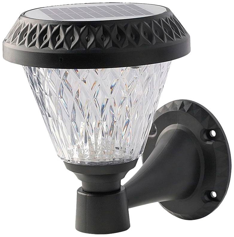 V-TAC 93575 VT-969 Solar-Wandlampe LED 0.80 W Schwarz