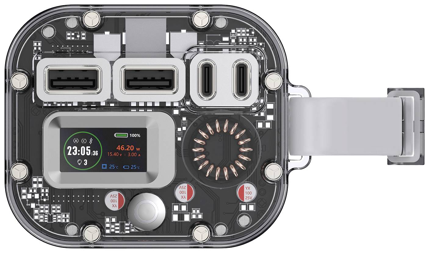 4Smarts Lucid Ultra Powerbank 40000 mAh USB PD, Quick Charge 3.0 LiPo Grau Statusanzeige, Taschenlampe