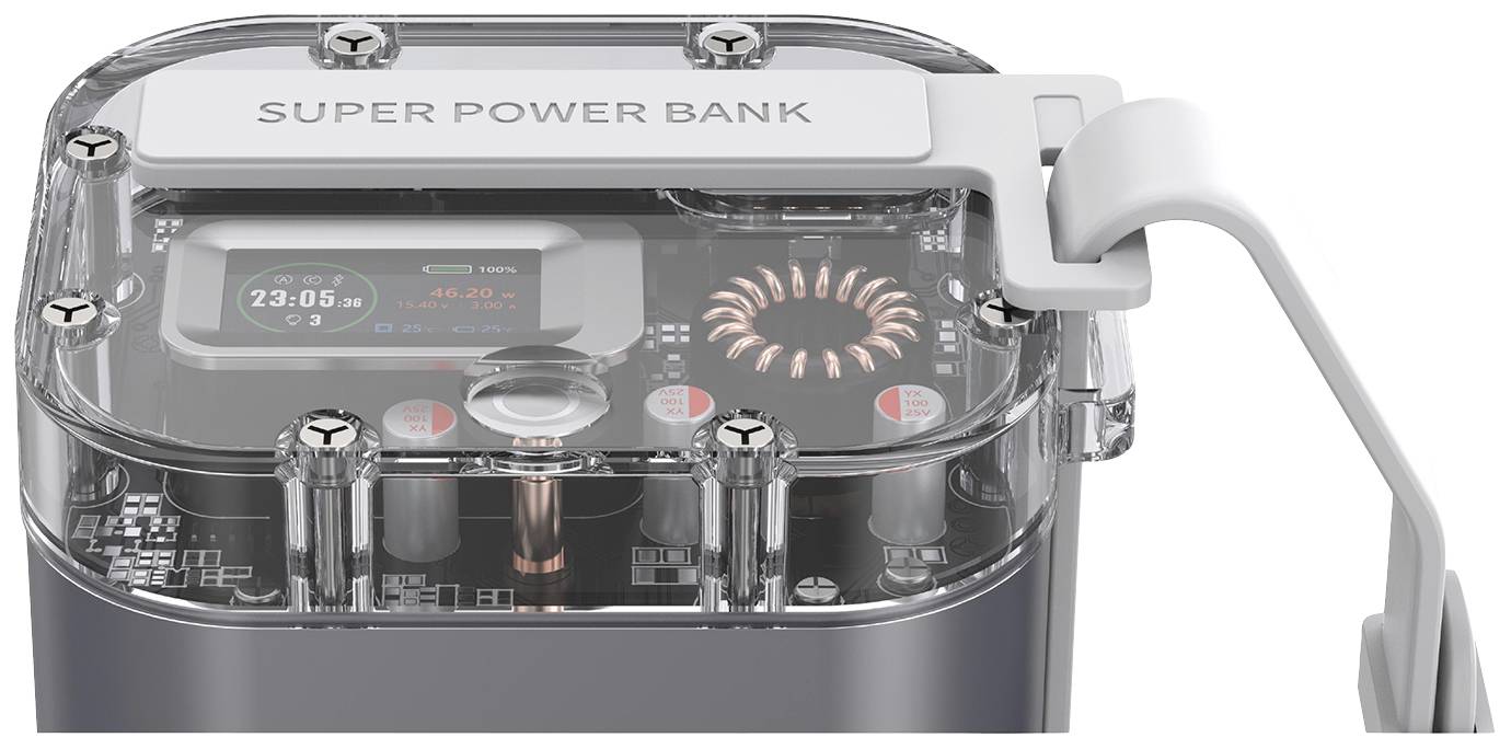 4Smarts Lucid Ultra Powerbank 40000 mAh USB PD, Quick Charge 3.0 LiPo Grau Statusanzeige, Taschenlampe