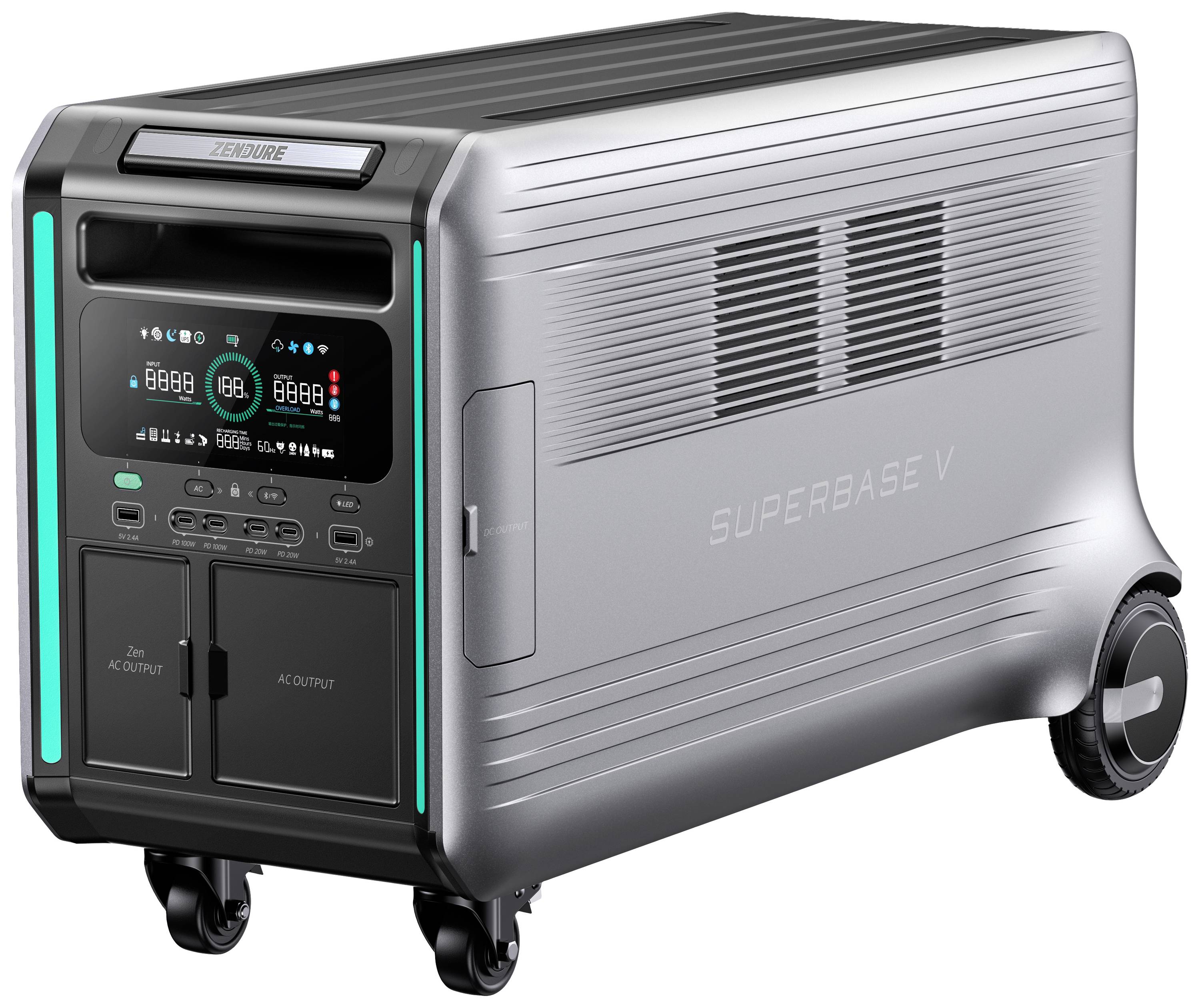 Zendure SuperBase V 4600 Powerstation 90Ah SuperCharge LiFePO 4 ohne Laderegler