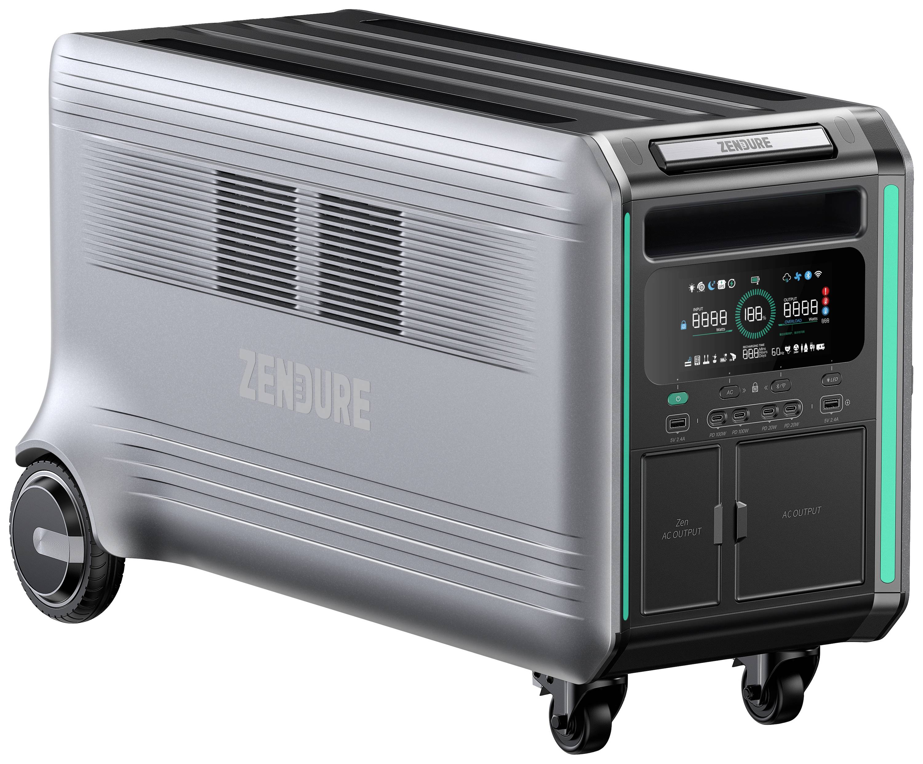 Zendure SuperBase V 4600 Powerstation 90Ah SuperCharge LiFePO 4 ohne Laderegler