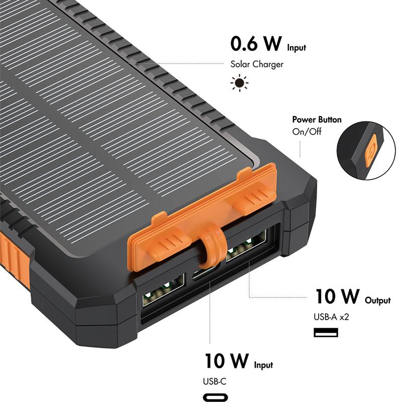 LogiLink PA0290 PA0290 Solar-Powerbank 6000 mAh