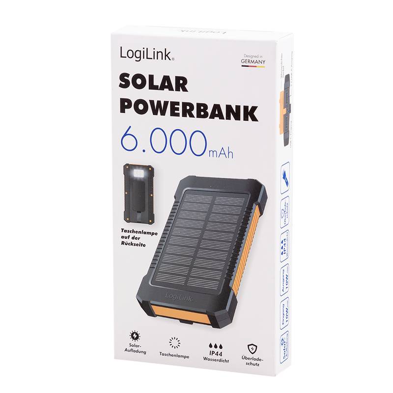 LogiLink PA0290 PA0290 Solar-Powerbank 6000 mAh