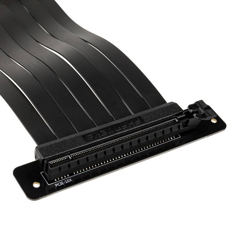 Phanteks PCIe Riser Kabel PCIe x16 Stecker, PCIe x16 Buchse 0.22 m Schwarz Buchse 90° gewinkelt PH-CBRS_PR22