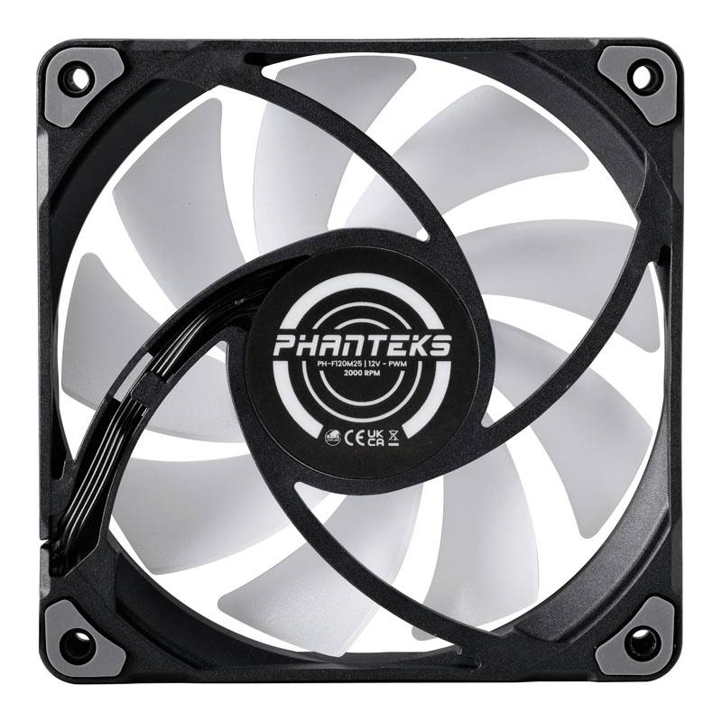Phanteks M25 PWM D-RGB Fan 120 mm PC-Gehäuse-Lüfter Schwarz (B x H x T) 120 x 120 x 25 mm