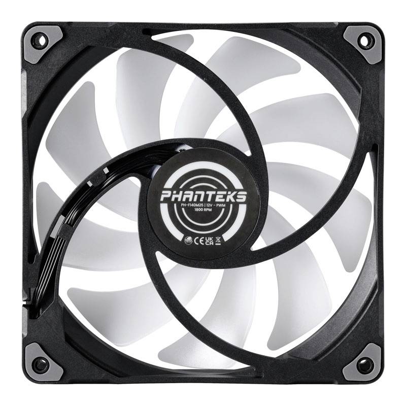 Phanteks M25 PWM D-RGB Fan 140 mm PC-Gehäuse-Lüfter Schwarz (B x H x T) 140 x 140 x 25 mm 3 St.