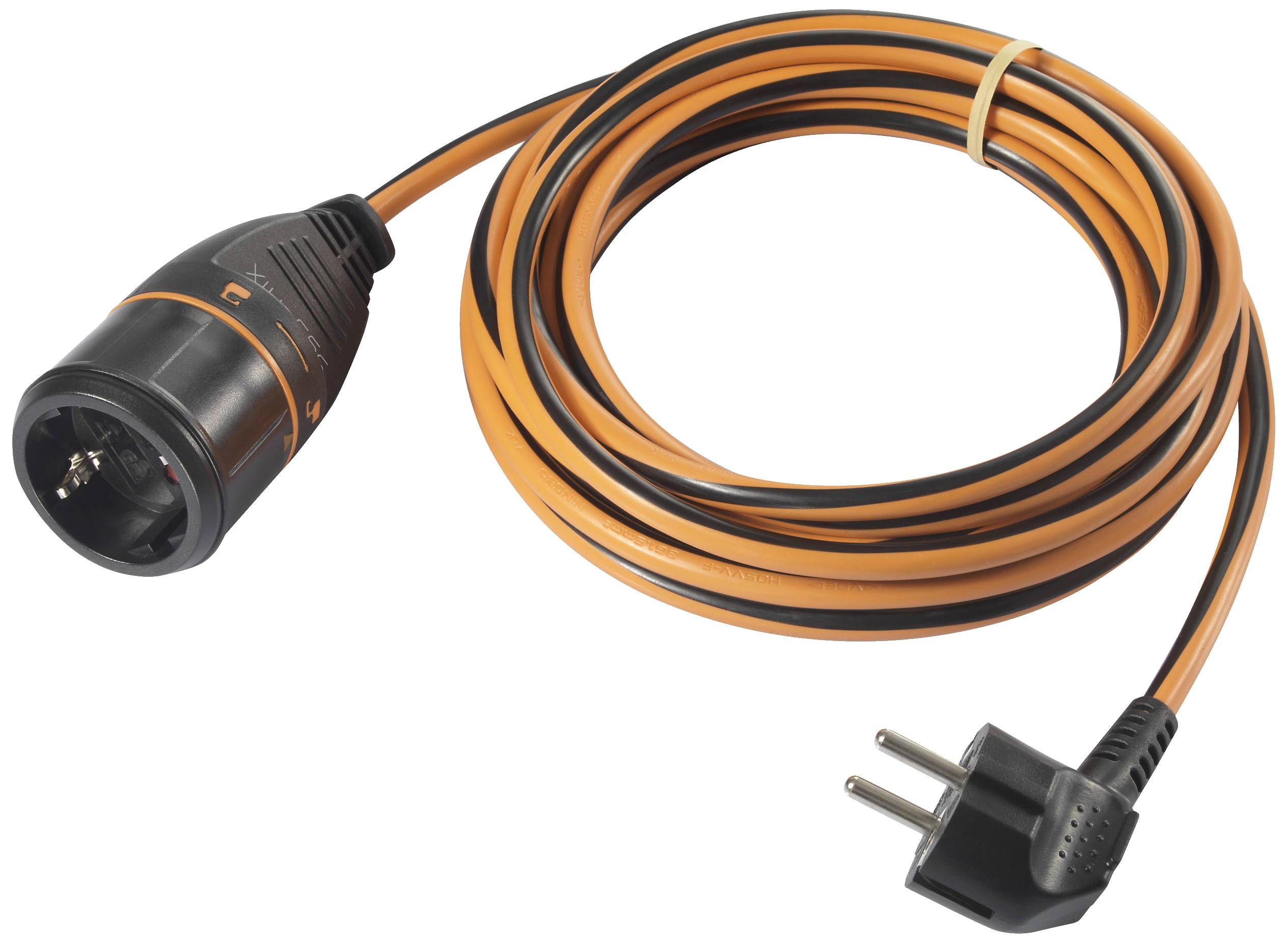 Sygonix SY-5597568 Strom Verlängerungskabel 16A Schwarz, Orange 5m H05VV-F 3G 1,5mm² verriegelbar