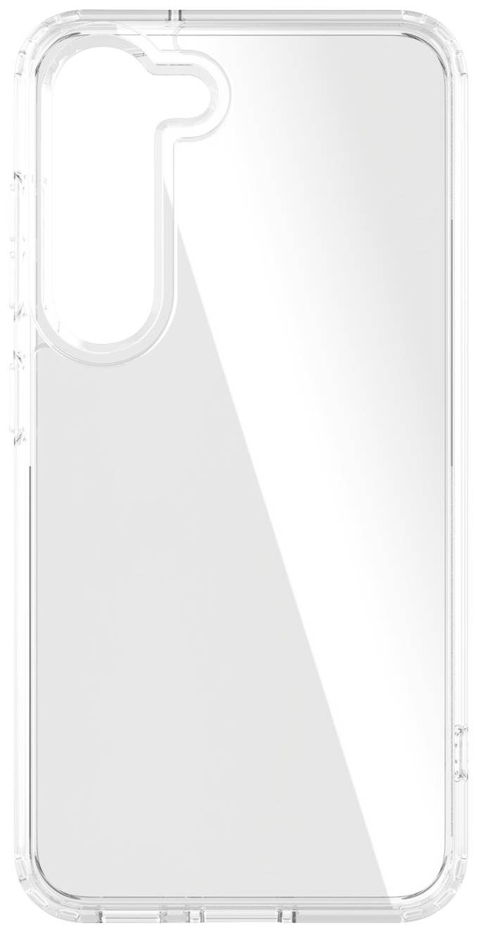 Transparente Handyhülle mit Aussparungen für Kamera und Tasten, bietet Schutz ohne Design oder Funktionen des Telefons zu verdecken.