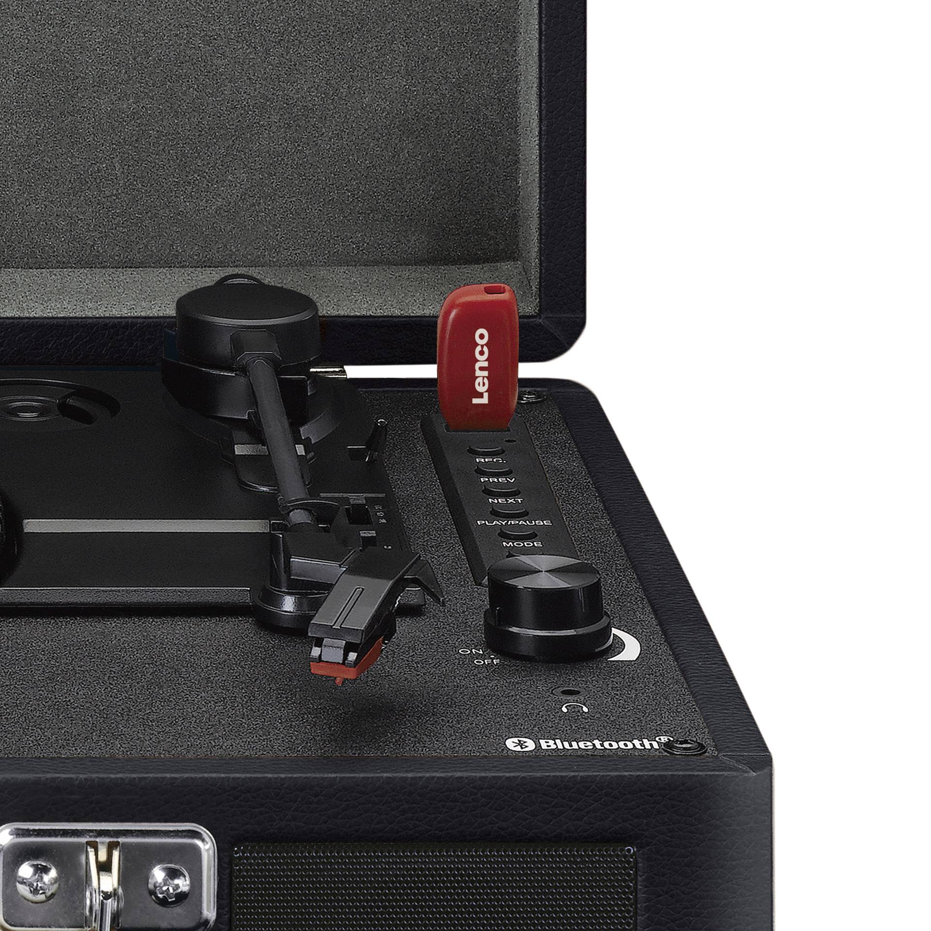 Lenco USB-Plattenspieler Riemenantrieb Schwarz