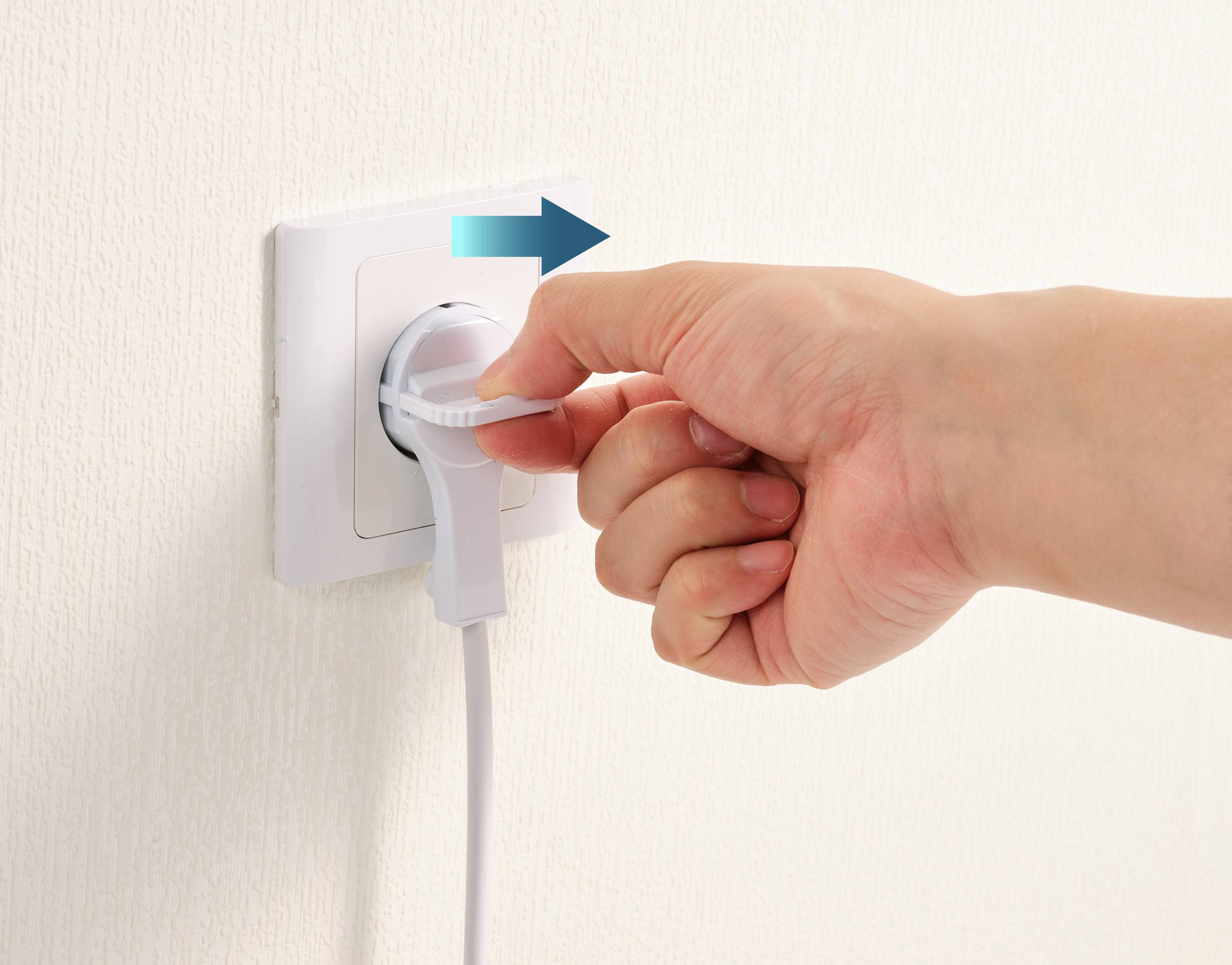 Sygonix SY-5598172 Schutzkontakt-Flachstecker Kunststoff 250 V/AC Weiß