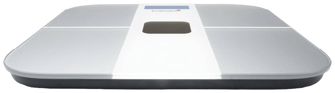 Korona Alina Personenwaage digital Wägebereich (max.)=180kg Silber, Weiß Mit Solarzellen